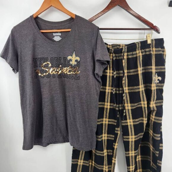 New Orleans Saints Sequin Football NFL Team Apparel Women's XL 1St & Fashion Col - Picture 2 of 12